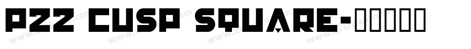 P22 Cusp Square字体转换